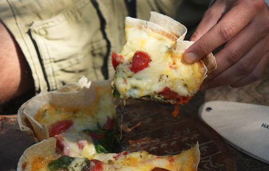 Pan-Fried Egg Tortilla with Melting Cheese