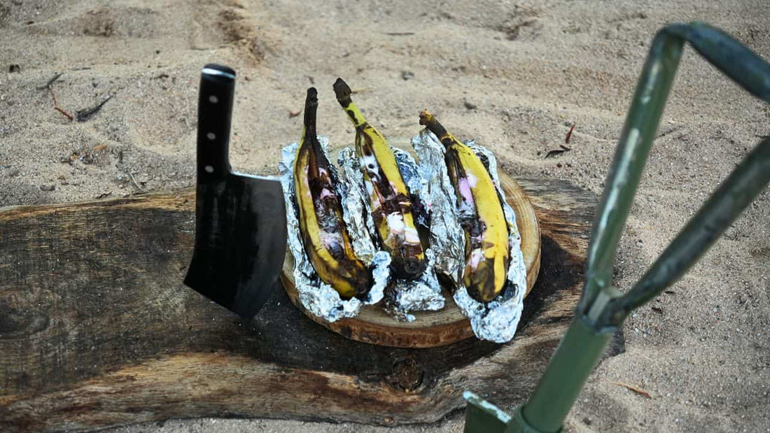 Banana Boat S’Mores on Campfire