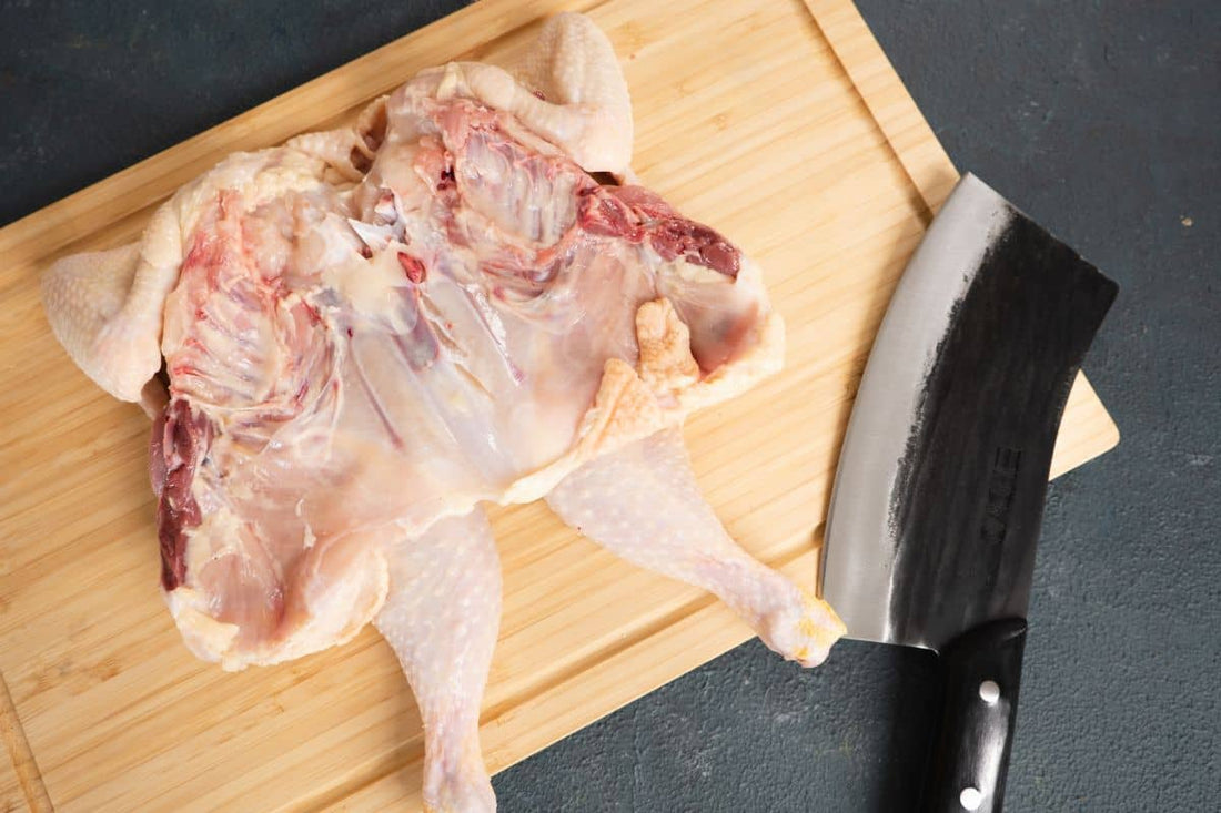 How to Cut a Whole Chicken in Half